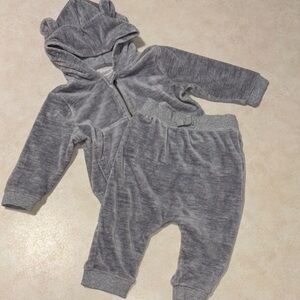 Gymboree Velour Baby Hoodie and Pants Set